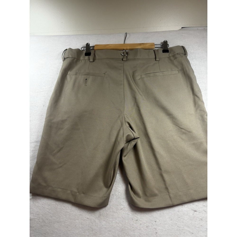 PGA Tour Grand Slam Performance Mens 34x9 Polyester Golf Shorts Khaki